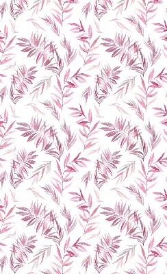 Fensterrollo mit Motiv rosa Blätter