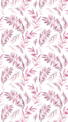 Fensterrollo mit Motiv rosa Blätter
