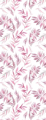 Fensterrollo mit Motiv rosa Blätter