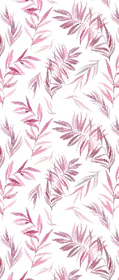 Fensterrollo mit Motiv rosa Blätter