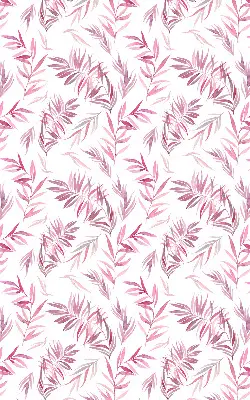 Fensterrollo mit Motiv rosa Blätter