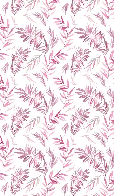 Fensterrollo mit Motiv rosa Blätter