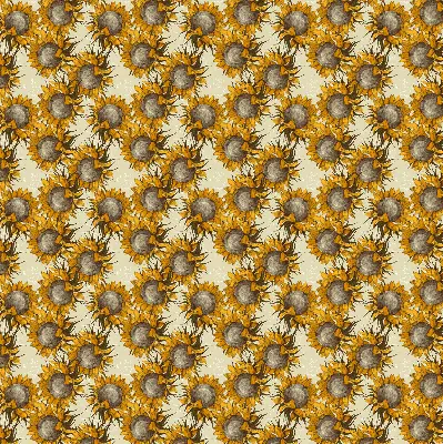 Fensterrollo für den Innenbereich mit Sonnenblumen Motiv