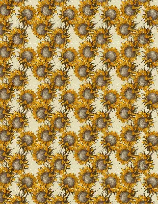 Fensterrollo für den Innenbereich mit Sonnenblumen Motiv
