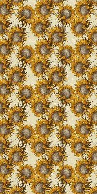 Fensterrollo für den Innenbereich mit Sonnenblumen Motiv