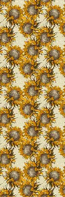 Fensterrollo für den Innenbereich mit Sonnenblumen Motiv