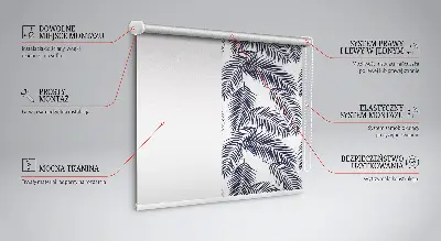 Rollo mit Farnblattmotiv