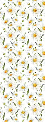 Fensterrollo mit Gänseblümchen Motiv
