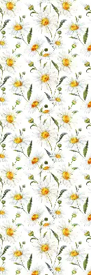 Fensterrollo mit Gänseblümchen Motiv