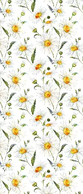 Fensterrollo mit Gänseblümchen Motiv