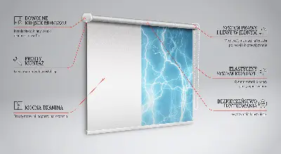 Fensterrollo in der Ausführung Blitz