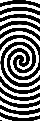 Fensterrollo für den Innenbereich mit Hypnosekreis Muster