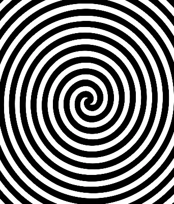 Fensterrollo für den Innenbereich mit Hypnosekreis Muster