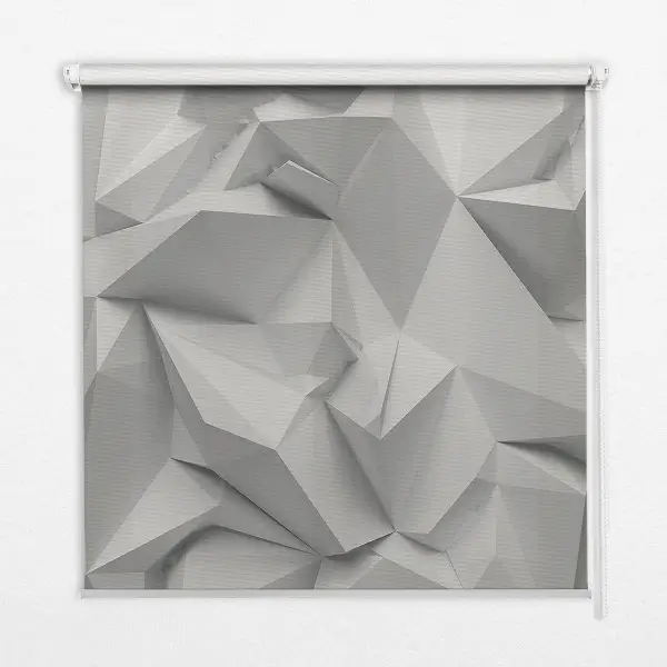 Rollo in Form einer 3D-Papierwand