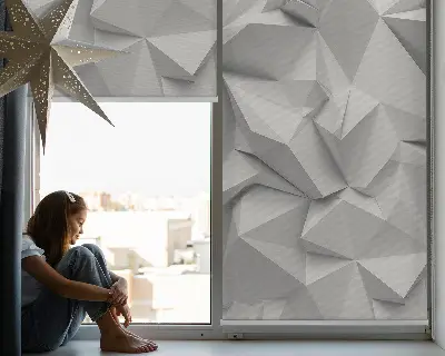 Rollo in Form einer 3D-Papierwand