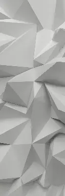 Rollo in Form einer 3D-Papierwand
