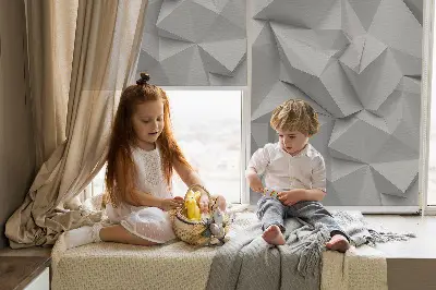 Rollo in Form einer 3D-Papierwand