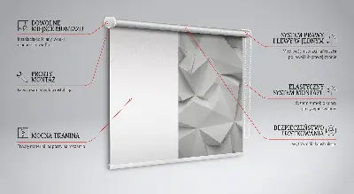 Rollo in Form einer 3D-Papierwand