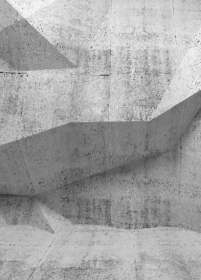 Fensterrollo mit 3D-Steinwand-Motiv für den Innenbereich