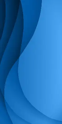 Fensterrollo innen mit blauem Wellenmuster
