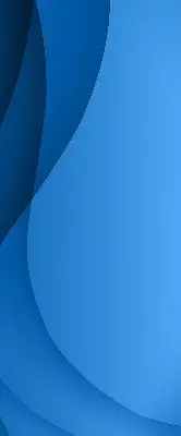 Fensterrollo innen mit blauem Wellenmuster