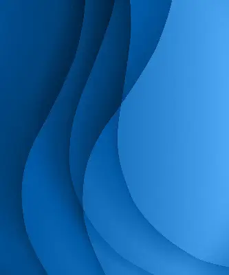 Fensterrollo innen mit blauem Wellenmuster
