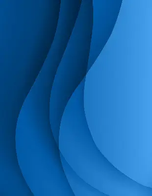 Fensterrollo innen mit blauem Wellenmuster
