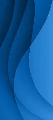 Fensterrollo innen mit blauem Wellenmuster