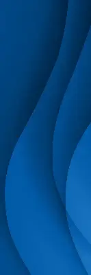 Fensterrollo innen mit blauem Wellenmuster