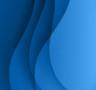 Fensterrollo innen mit blauem Wellenmuster