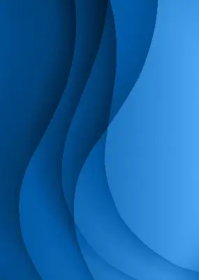 Fensterrollo innen mit blauem Wellenmuster
