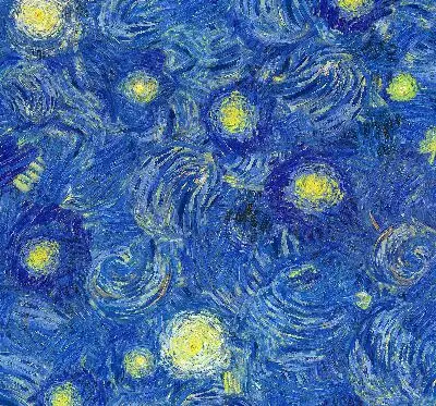 Rollo mit blauem Gemälde-Motiv