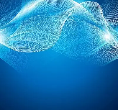 Fensterrollo mit blauem Animationsmotiv
