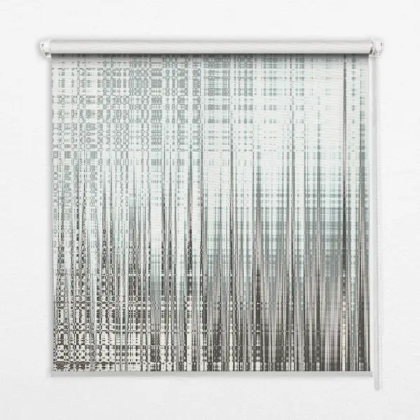 Fensterrollo für den Innenbereich mit Spiegelabstraktion Motiv