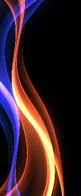 Fensterrollo mit animiertem Motiv in Orange und Blau