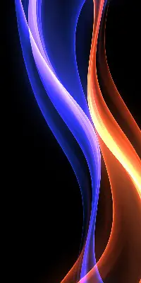 Fensterrollo mit animiertem Motiv in Orange und Blau
