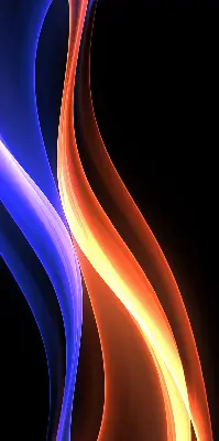 Fensterrollo mit animiertem Motiv in Orange und Blau
