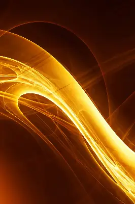 Fensterrollo für innen mit abstraktem Motiv in Orange
