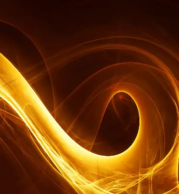 Fensterrollo für innen mit abstraktem Motiv in Orange