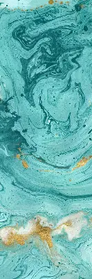 Fensterrollo in der Farbe Türkisgranit