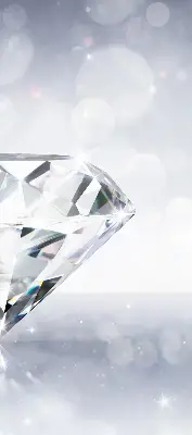 Fensterrollo für innen mit Diamantenmotiv