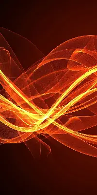Fensterrollo mit abstraktem orangem Muster