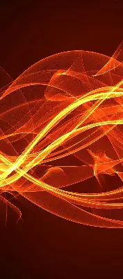 Fensterrollo mit abstraktem orangem Muster
