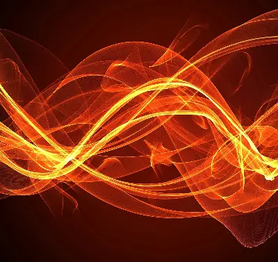 Fensterrollo mit abstraktem orangem Muster