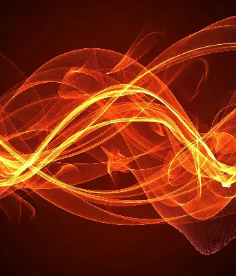 Fensterrollo mit abstraktem orangem Muster