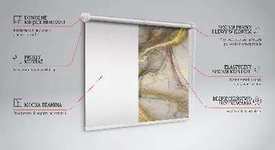 Fensterrollo für den Innenbereich aus dekorativem Rohmaterial