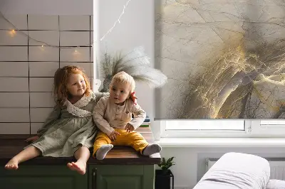 Fensterrollo für den Innenbereich aus dekorativem Rohmaterial