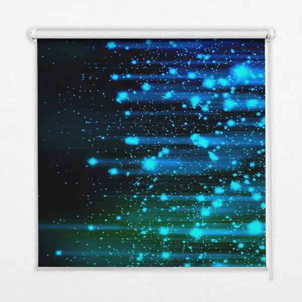 Fensterrollo in der Farbe Blauer Hagel