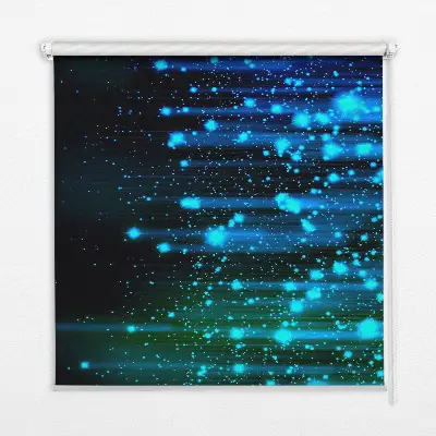 Fensterrollo in der Farbe Blauer Hagel