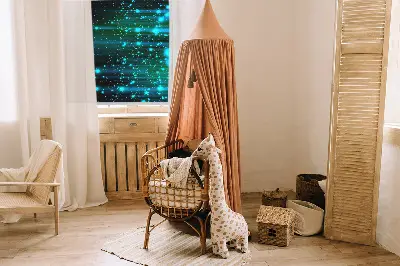 Fensterrollo in der Farbe Blauer Hagel